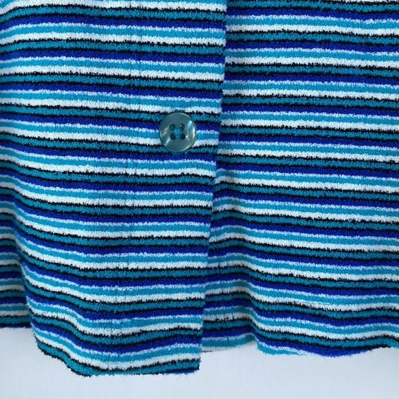 FRANKIES Cherie Terry Cardigan Sweater size L - Picture 4 of 9